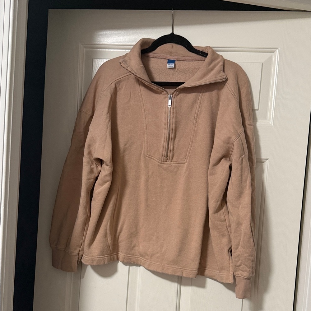 2/$10 - SALE - Old Navy Tan Quarter-Zip Pullover